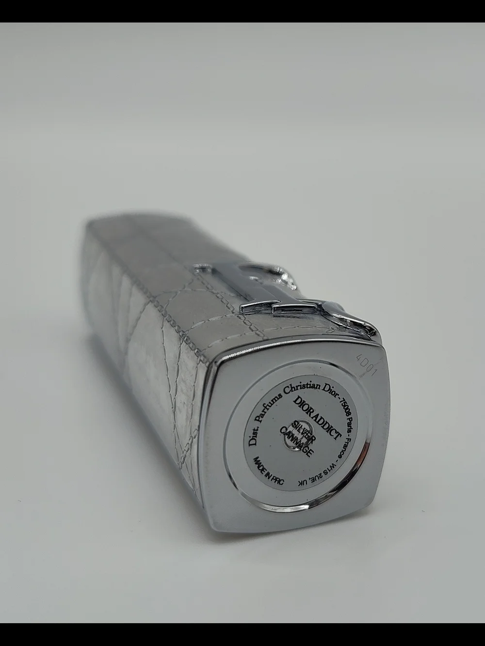 DIOR Addict Silver Cannage Lipstick Case CD Logo Japan Rare Beauty Luxe NIB